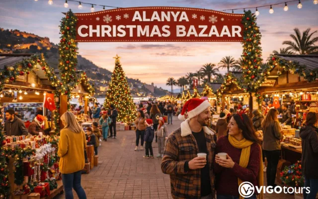 Explore Alanya Christmas Bazaar on a Day Trip from Side
