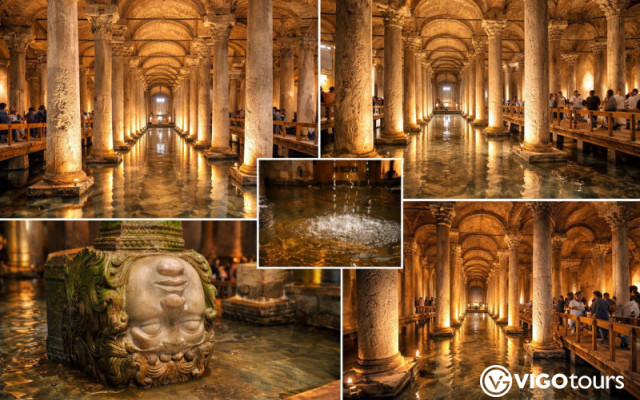 Zwiedzanie Cysterny Bazyliki w Stambule z przewodnikiem
