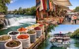 Manavgat Flussfahrt ab Side mit Wasserfall und Basar — 2/9