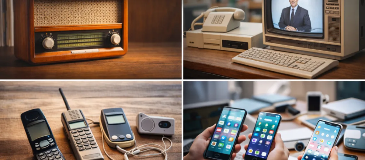 Vom Holzradio bis zur Smart-Welt: 50 Jahre Kommunikation