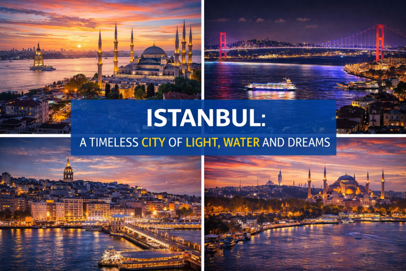 İstanbul: Işık, Su, Tarih ve Sonsuz Düşlerin Efsane Şehri