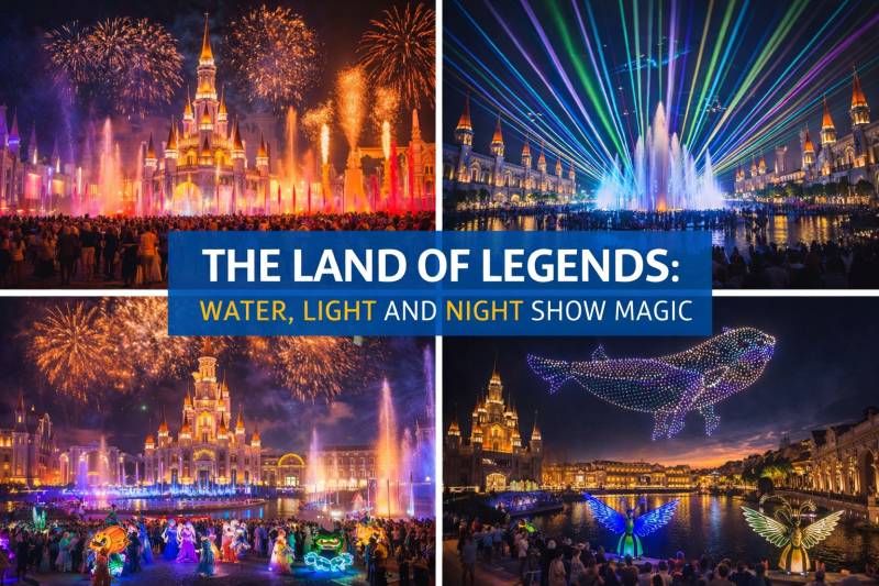 The Land of Legends: Wasser, Licht und Magie der Abendshow