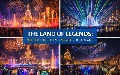 The Land of Legends: Su, Işık ve Gece Gösterisi Büyüsü