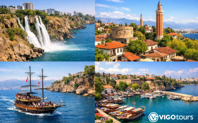 Antalya City Tour with Waterfalls, Old Town and Boat Trip