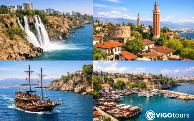 Antalya-Stadtrundfahrt ab Belek: Wasserfälle & Altstadt