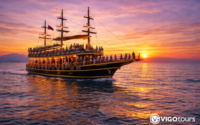 Side Sunset Boat Tour with Dinner, Drinks, and Entertainment — 1/11