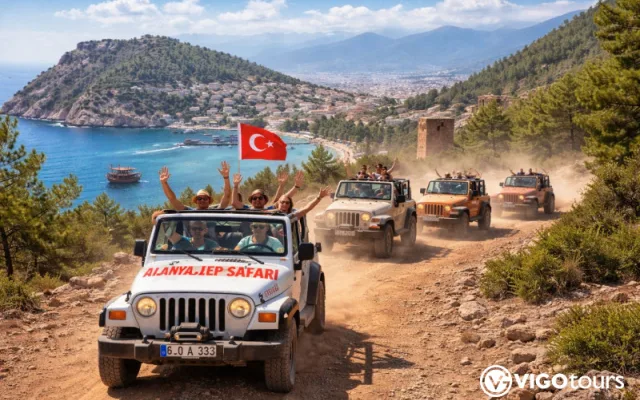 Alanya Jeep Safari with Lunch, Free Transfer & Dim River Swim
