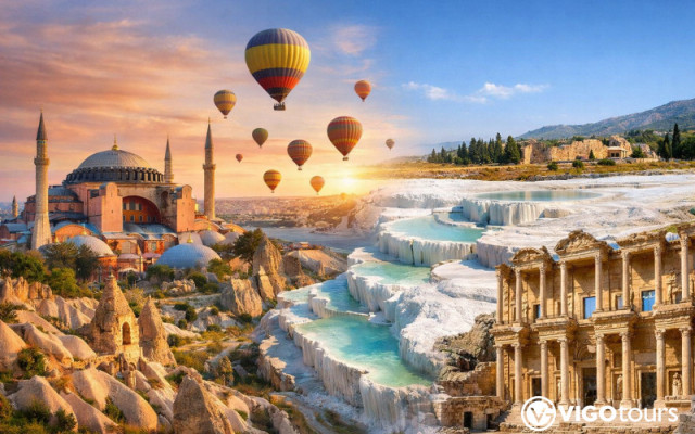 4-dniowa wycieczka z Stambułu: Kapadocja, Pamukkale, Efez