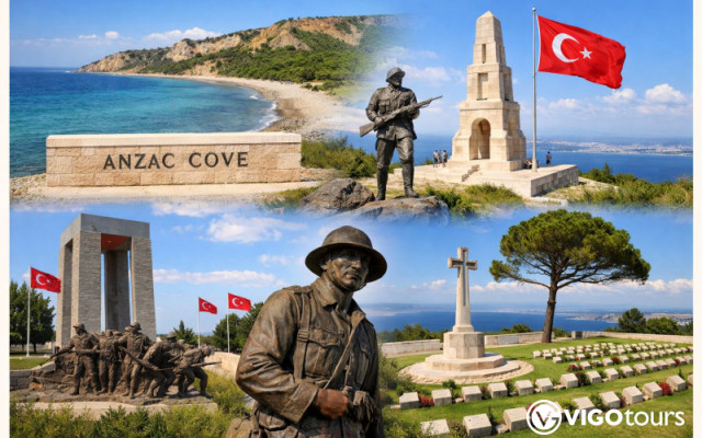 Wycieczka do Gallipoli z Stambułu Zatoka ANZAC i Pomniki