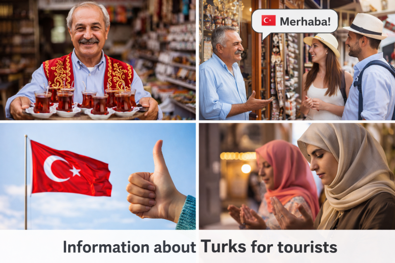 Turistlere Türkler hakkında bilgiler