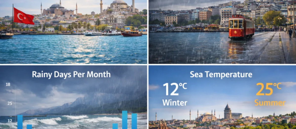 Explore Istanbul’s Climate: Weather, Rainfall, and Sea Temperatures