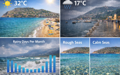 Discover Alanya’s Weather: Temperatures, Rainfall, and Sea Conditions