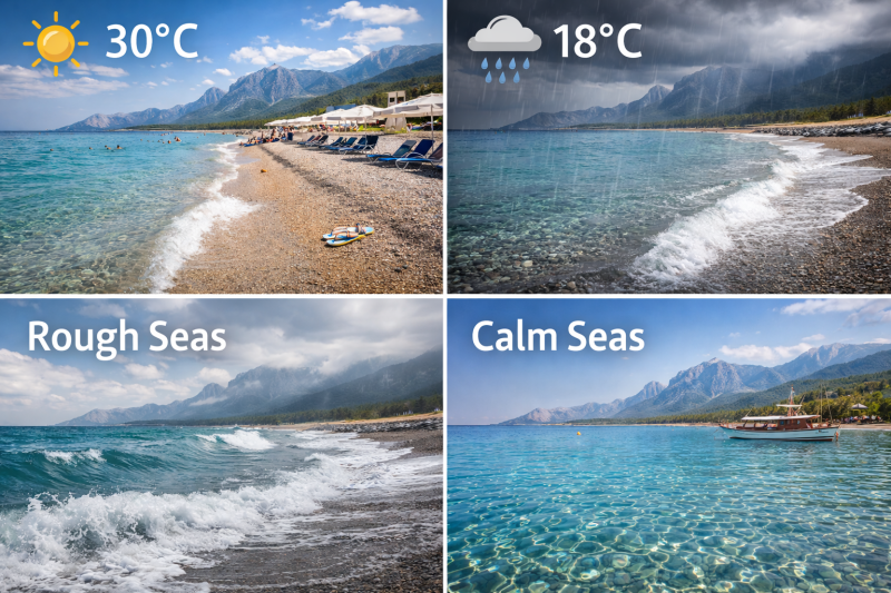 Pogoda w Kemer: Temperatury, Opady i Warunki Morskie
