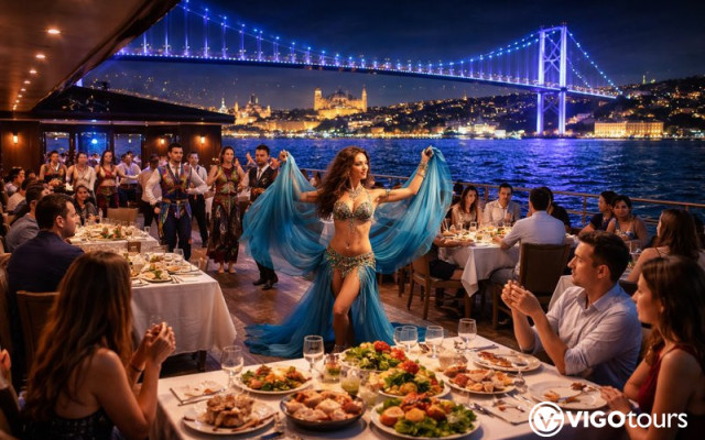 Rejs Kolacyjny po Bosforze w Stambule — Wieczorny Rejs