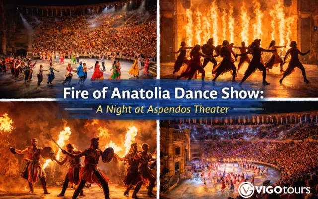 Aspendos Antik Tiyatrosu'nda Fire of Anatolia Gösterisi — 1/13