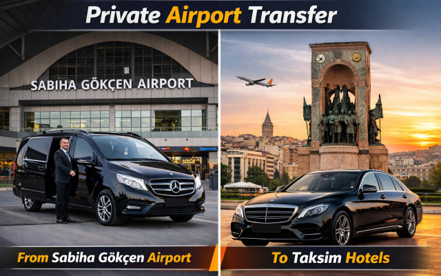 Private Airport Transfer: Sabiha Gökçen to Taksim Hotels