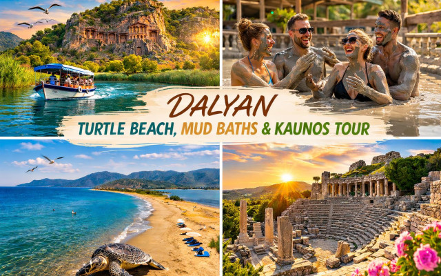 Bodrum’dan Dalyan, İztuzu Plajı ve Çamur Banyosu Turu