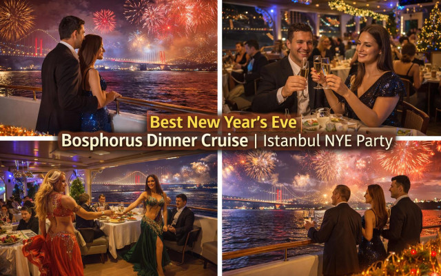 Rejs Sylwestrowy po Bosforze: Kolacja, Muzyka i Fajerwerki