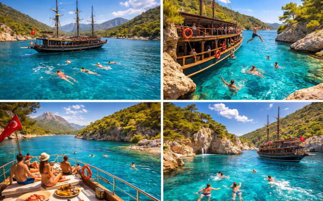 Kemer Boat Trip – Swim in Hidden Bays & Enjoy Lunch on Board