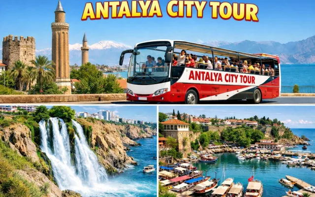 Antalya-Stadtrundfahrt mit Bootsfahrt und Duden-Wasserfall