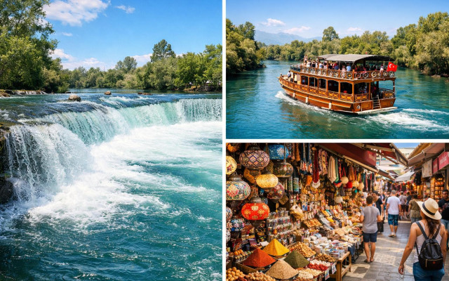 Alanya nach Manavgat: Wasserfälle, Flusskreuzfahrt und Basar