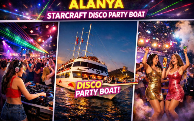 Alanya Disco party night on the Starcraft yacht