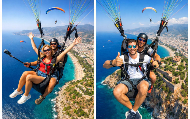Unvergessliches Tandem-Gleitschirmfliegen in Alanya erleben