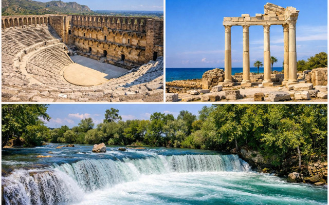 Alanya Aspendos Side Manavgat Waterfall Full Day Tour