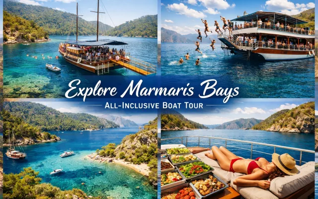 Marmaris All-Inclusive Bootstour: Schwimmen und Entspannen