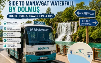 Jak dojechać z hoteli w Side do wodospadu Manavgat dolmuszem