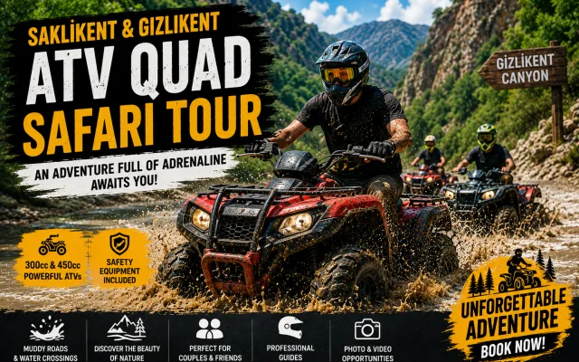 Saklikent ATV Safari Tour – 45 Minutes Off-Road Adventure