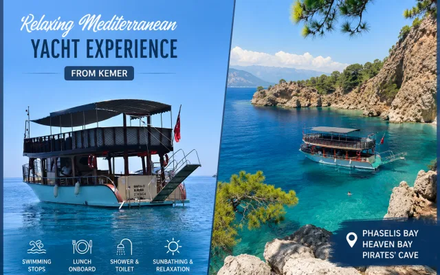 Kemer Relax Yat Turu – Şezlonglu Tekne Turu
