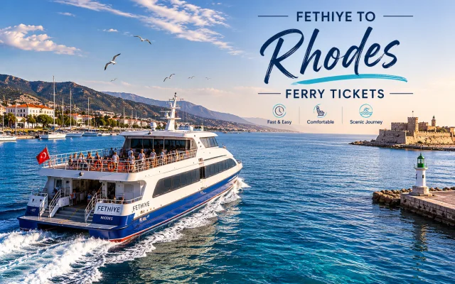 Fethiye to Rhodes Ferry Ticket | One Way, Return & Open