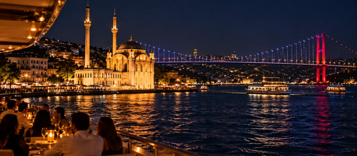 Istanbul bei Nacht: Abendessen, Musik und der Bosporus